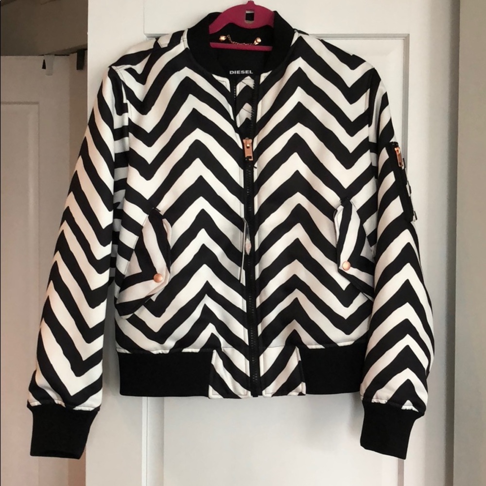 Zebra print bomber